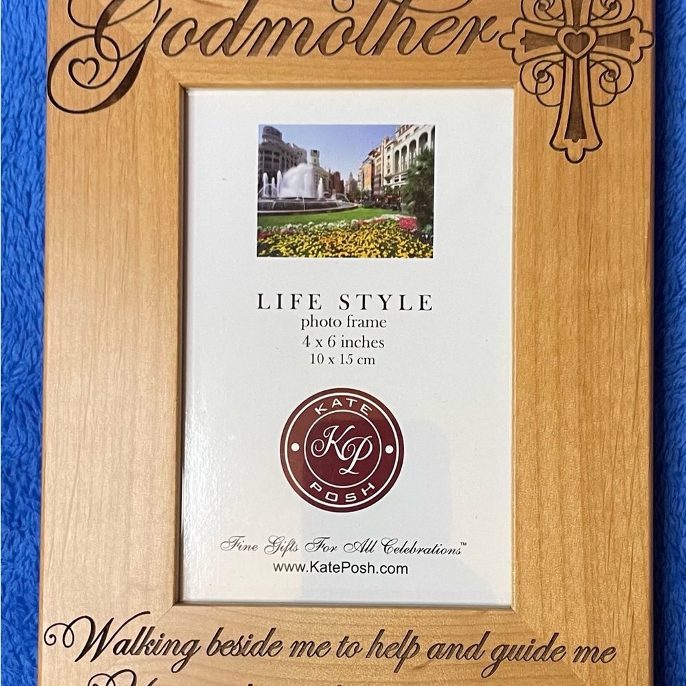 NEW Godmother Wooden Picture Frame